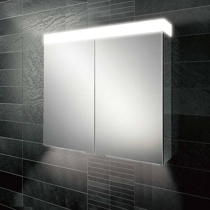 Caibinéid Seomra Folctha Soilsithe